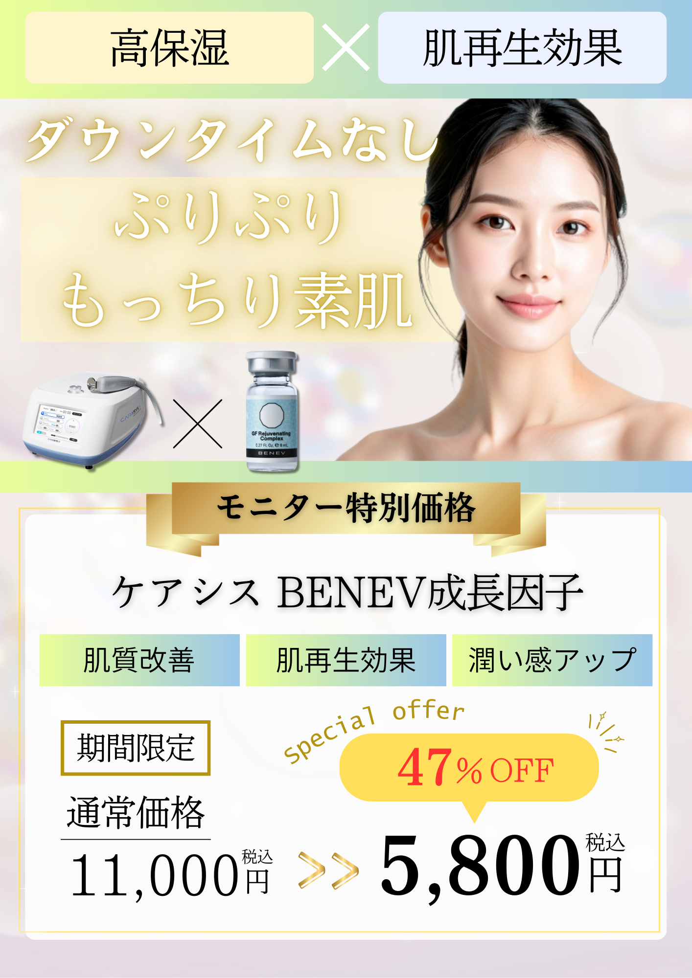 ケアシスBENEV成長因子導入